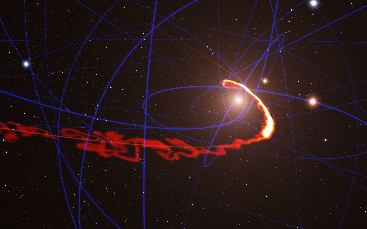 Space Cloud Ripped Apart by Milky Way's Giant Black Hole